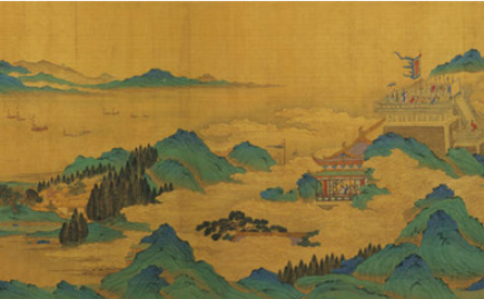明朝画家仇英《上林图》简介 现藏于台北故宫博物院