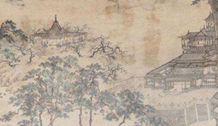 明代画家仇英《仙山楼阁图》赏析 现藏于台北故宫博物院